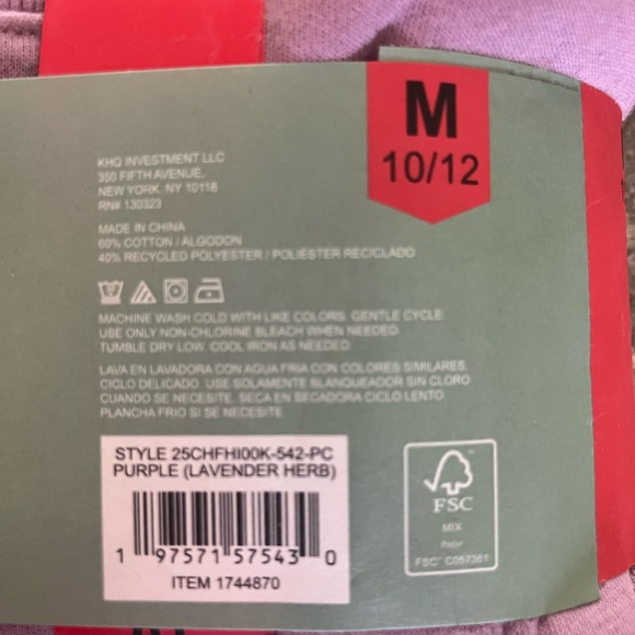 Charlie & Scout Youth Hoodie & Jogger Set 10/12 Purple - Picture 6 of 6